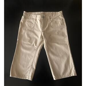 GAP Cream Denim Capri Jeans sz 10R